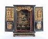 Vintage Straits Chinese Lacquer Tabletop Shrine