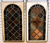 Pair of Church Stained Glass Windows