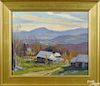 Eric Tobin (Vermont, b. 1958), oil on canvas, titled Emery Farm, signed lower left.