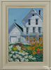 Jill Hoy (American 20th c.), oil on canvas, titled Day Lillies at 2 PM, signed lower right