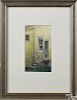 Janet Laird-Lagasse (Maine 20th c.), watercolor, titled Norlands Kitchen Door, signed