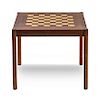 Georg Petersens Mobelfabrik, DENMARK, MID 20TH CENTURY, a square flip-top chess table