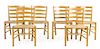 Kaare Klint (Danish, 1988-1954), FRITZ HANSEN, a set of six side chairs, originally created in 1936 for his church Bethlehem 