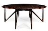 * A Danish Rosewood Extension Dining Table Height 28 x length 77 x depth 51 inches