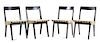 Jens Risom (Danish b. 1916), KNOLL 1941, a set of 4 dining chairs, model number 666