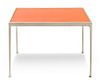Richard Schultz (American, b.1926), KNOLL, CIRCA 1970s, a square orange and white breakfast table