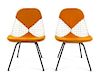 Charles and Ray Eames (American, 1907-1978; 1912-1988), HERMAN MILLER, CIRCA 1951, a pair of DKR bikini chairs