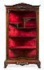 * A French Japanesque Vitrine Cabinet Height 73 3/4 inches