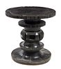 An African Black Lacquered Center Table Height 28 1/2 inches