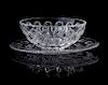 * Rene Lalique (French, 1860-1945), , an Asters pattern finger bowl and underplate