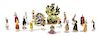 A Collection of Porcelain Figures and Figural Groups Height of first 1 1/4 inches.