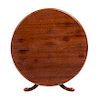 A Regency Style Mahogany Dining Table Height 2 3/8 x diameter 4 inches.