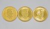 (3) Canada $50 Maple Leaf Gold Coins.