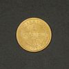 1874 Russia Alexander II 5 Ruble Gold Coin.