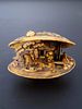Japanese Celluloid Shell Diorama Carving 