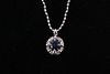 Blue Sapphire Diamond & Platinum Necklace