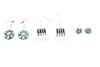 Navajo Silver Petite Point Turquoise Earrings