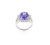 Rare Tanzanite Fine Blue Purple & Diamond Ring