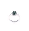 Petal Natural Sapphire Diamond & Platinum Ring
