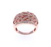 Vintage Pink Opal Diamond & 14k Rose Gold Ring
