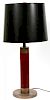 CONTEMPORARY ROSEWOOD TABLE LAMP MODERN