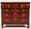 AMERICAN MAHOGANY CHEST OF DRAWERS
