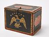 Paint-Decorated Box with Eagle