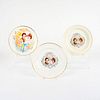 3pc Prince Charles and Lady Diana Celebrative Cabinet Plates