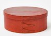 Shaker Box with Cherry Red Paint