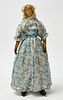 Early Cloth Doll with Blue Dress