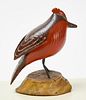 Joseph Moyer Carved and Painted Cardinal
