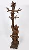 Black Forest Bear and Cubs in Tree Umbrella Stand