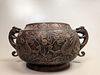 Large Xuande-Style Bronze Dragon Censer