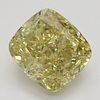 3.53 ct, Natural Fancy Deep Brownish Yellow Even Color, VVS1, Cushion cut Diamond (GIA Graded), Appraised Value: $55,000 