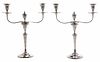 Pair of Old Sheffield Plate Candelabra