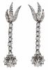 18kt. and Diamond Retro Style Earrings