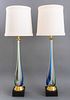 Fulvio Bianconi Attributed Murano Table Lamps, Pr