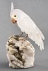 Lapidary Carved Mineral Specimen Of A Parrot