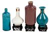 Four Chinese Porcelain Miniature Vases