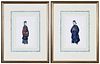 Pair of Chinese Pith Portrait Paintings