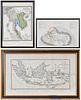 Three Framed Maps of Asia