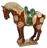 Chinese Glazed Earthenware Figure of a Horse