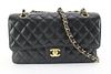 CHANEL 2022 BLACK QUILTED CAVIAR LEATHER MEDIUM CLASSIC DOUBLE FLAP GHW