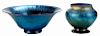 Steuben Glass Blue Aurene Bowl and