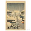Kawase Hasui (1883-1957), Snow at Daichi