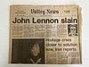 John Lennon's Slain 1980 Newspaper