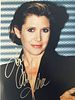 Carrie Fisher signed photo