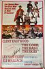 The Good The Bad And The Ugly cast signed movie poster 