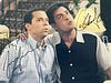 Two and a Half Men Jon Cryer and Charlie Sheen signed photo