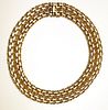 Tiffany & Co  14kt Yellow Gold Double Curb Link Necklace L. 13.5"-15.5"
